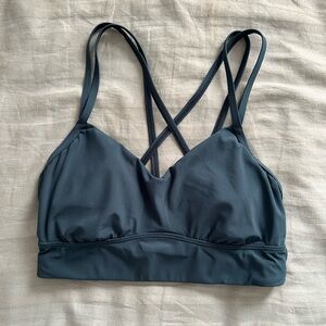 Dark Teal Strappy Sports Bra
